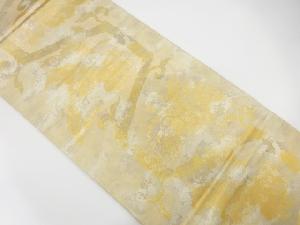 引箔 抽象唐草模様織り出し 袋帯